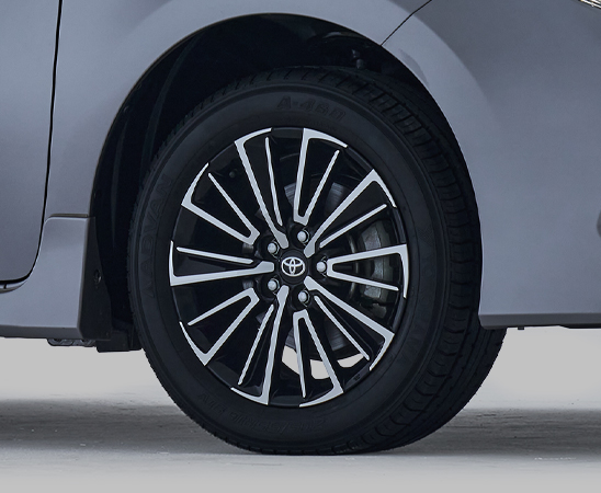 16-inch elegantly designed alloy wheels