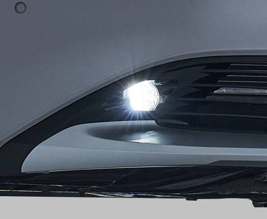Embedded fog lamps