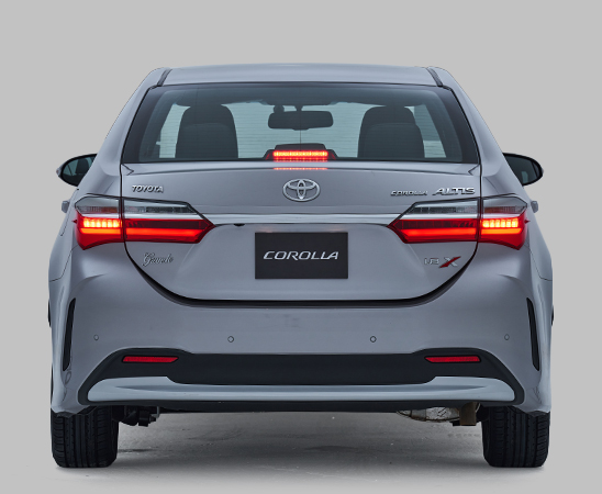 Sleek rear LED lamps
